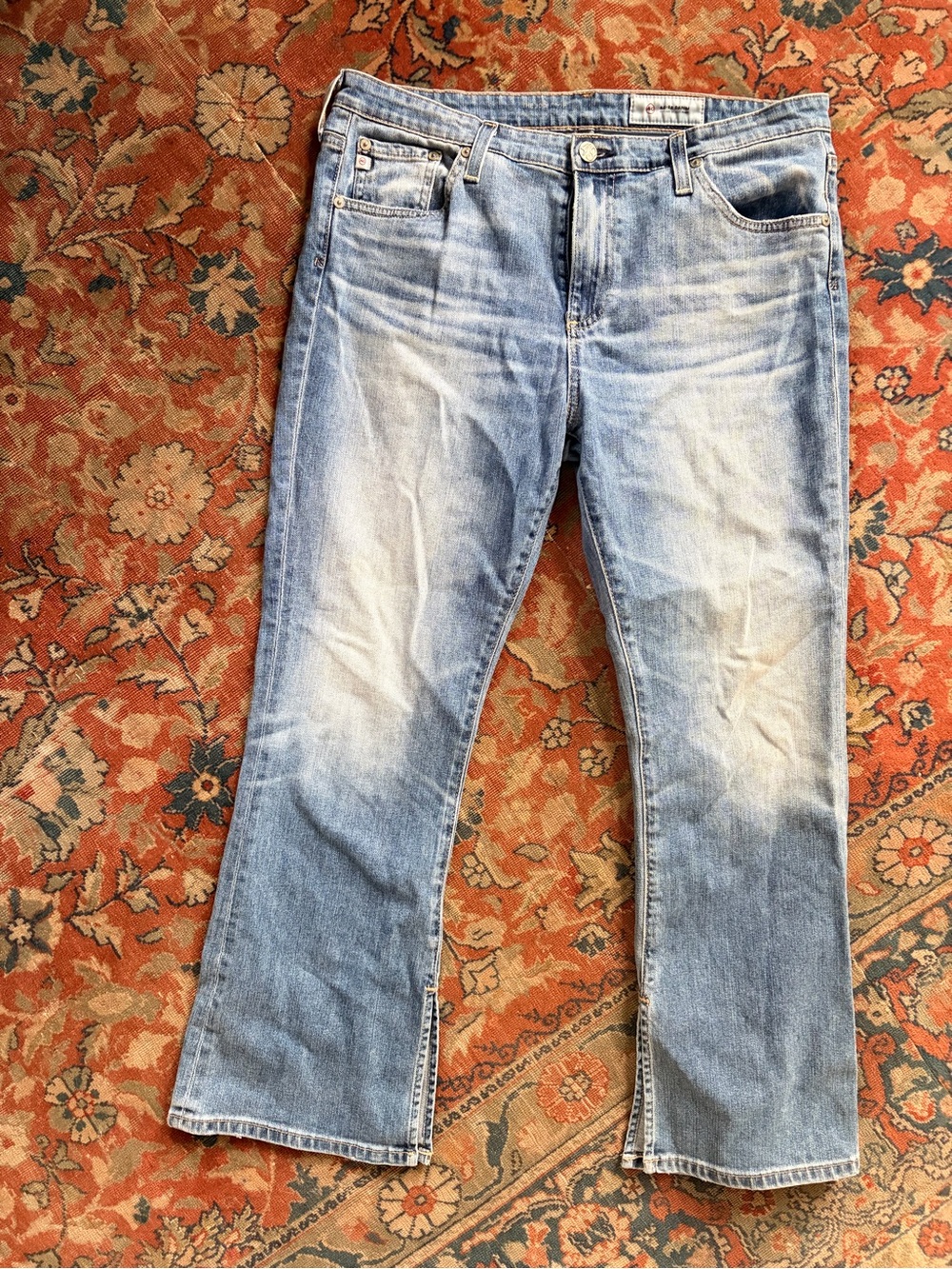 AG jeans 32  Women’s Jeans  denim flared leg with slit sides